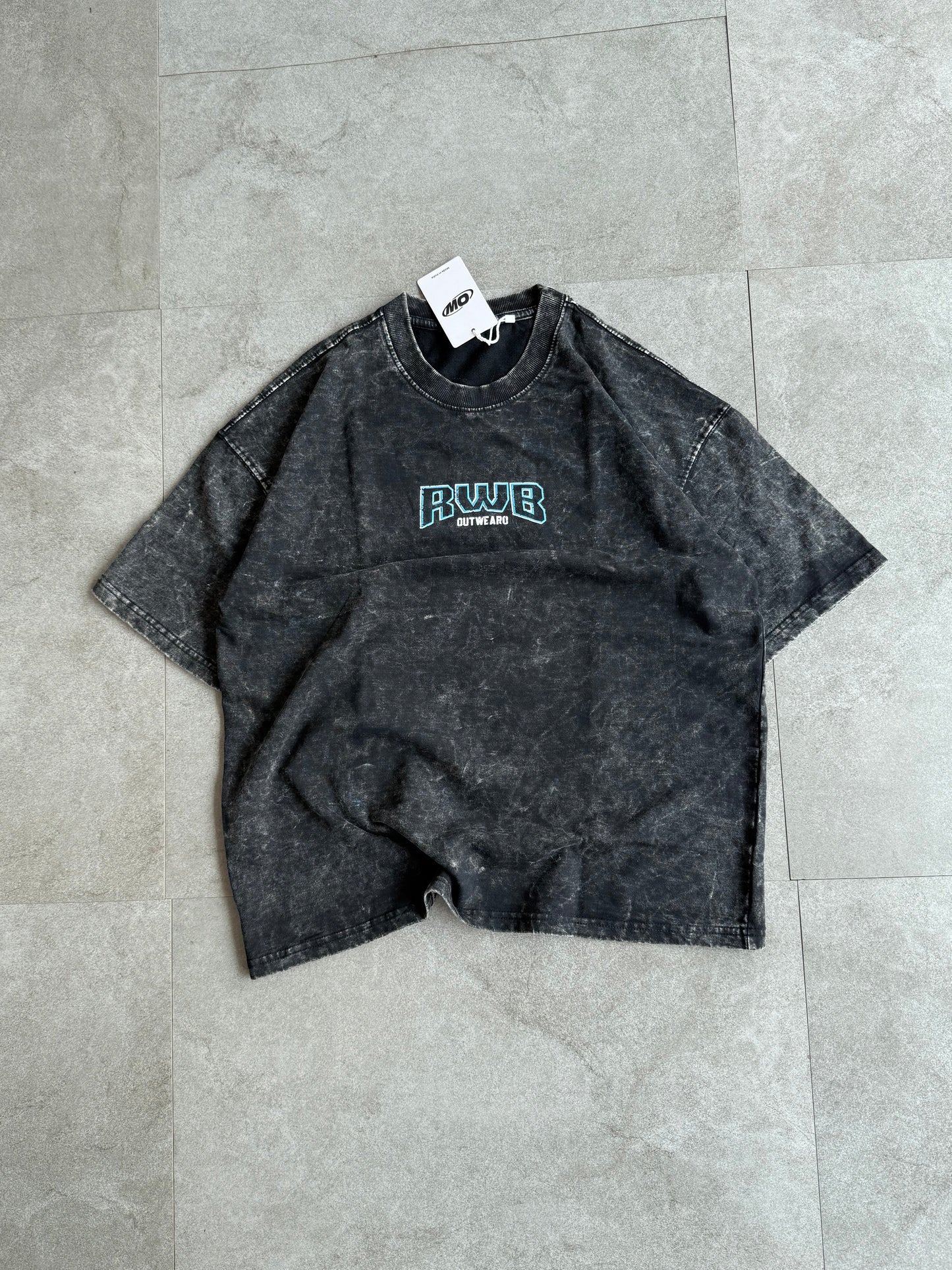 Oversized acide wash Vintage Car RWD black - outwearo