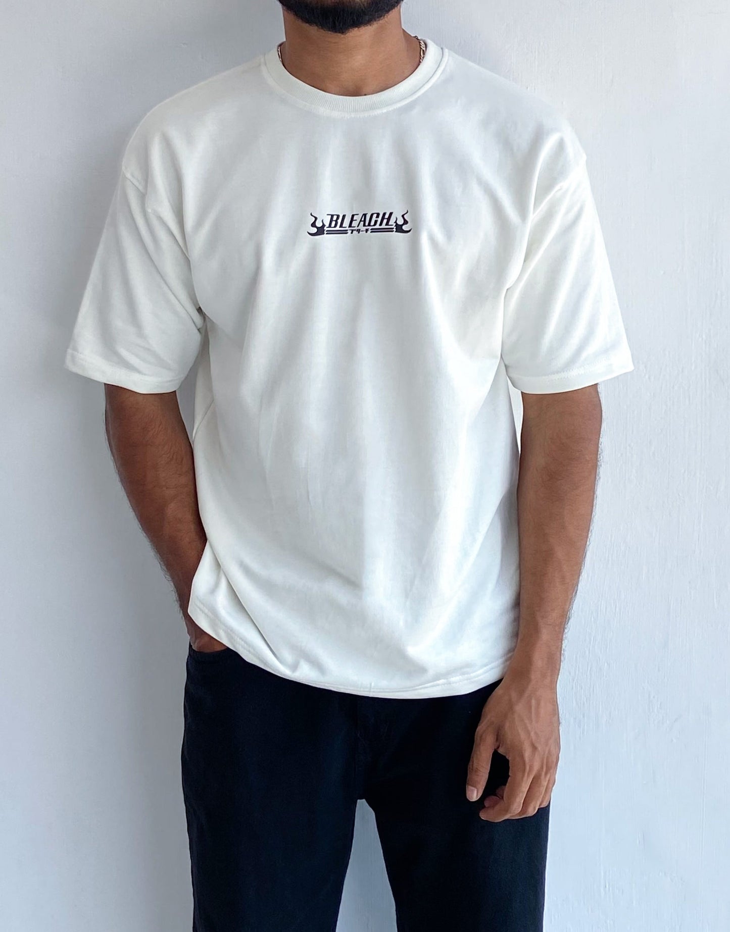 Bleach Oversized Tshirt Off-White - outwearo