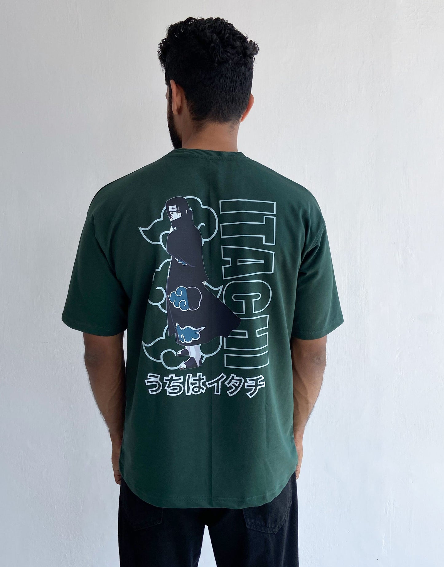 Itachi Oversized Tshirt Dark Green - outwearo