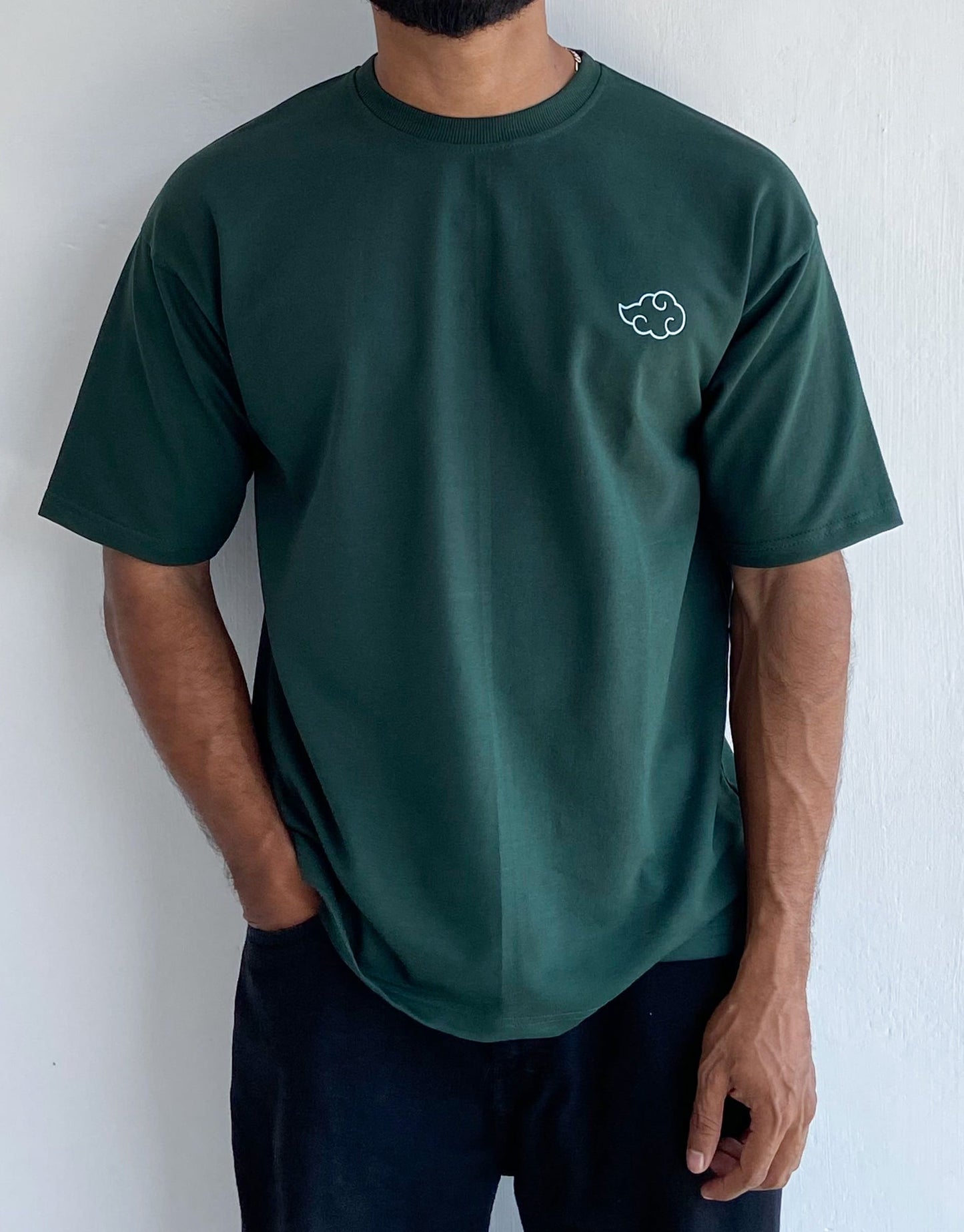 Itachi Oversized Tshirt Dark Green - outwearo