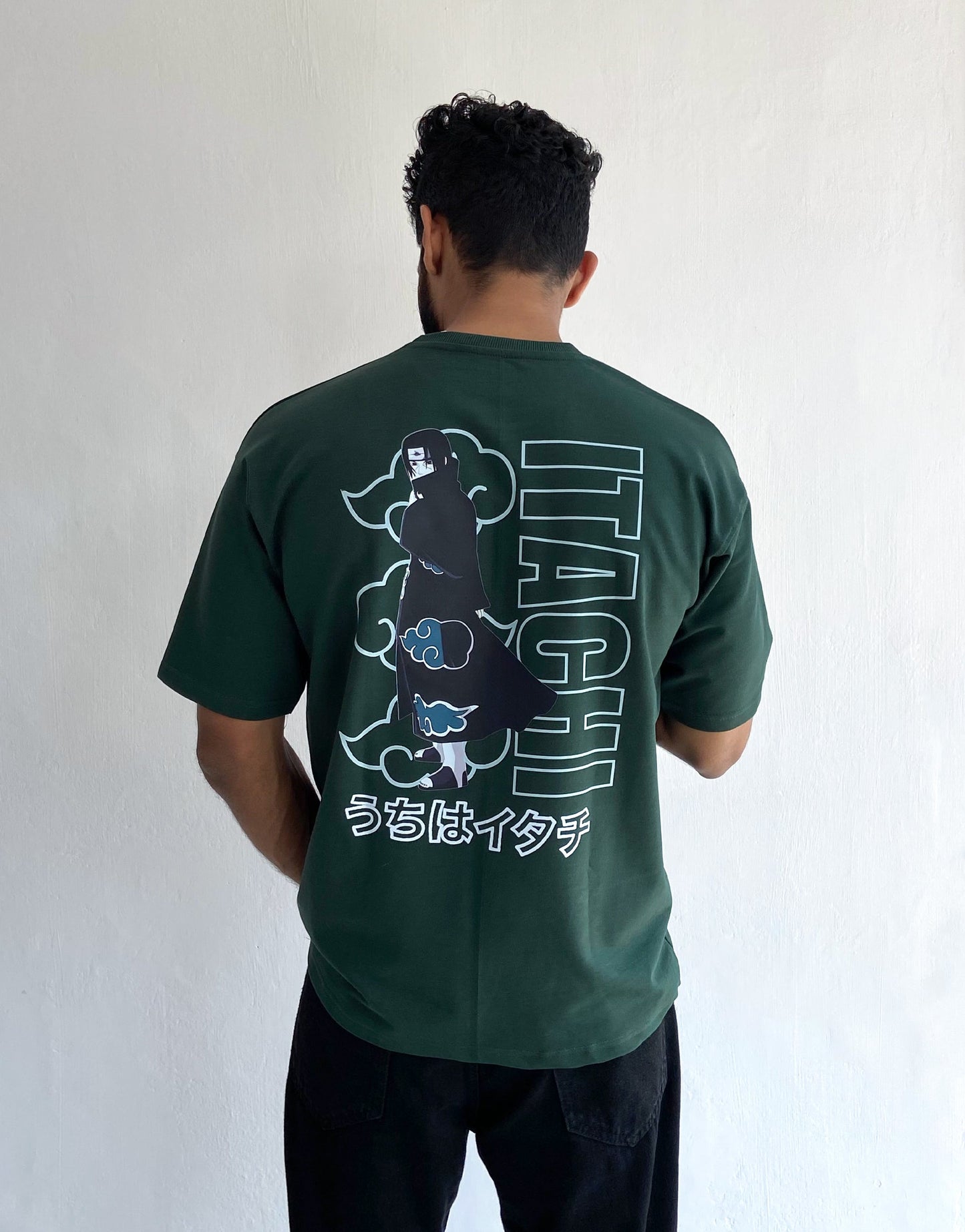 Itachi Oversized Tshirt Dark Green - outwearo