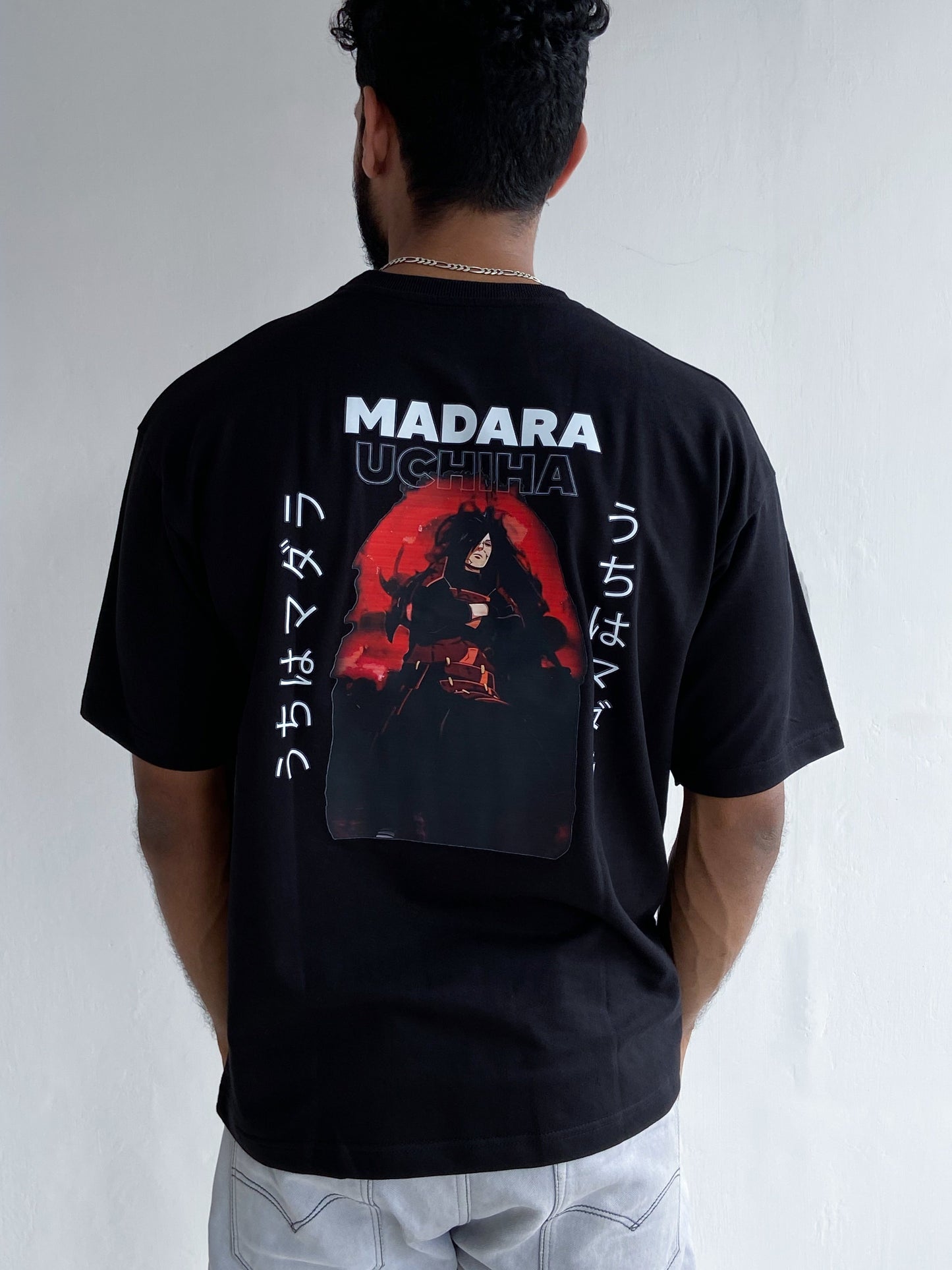 Madara Uchiha Oversized Tshirt Black - outwearo