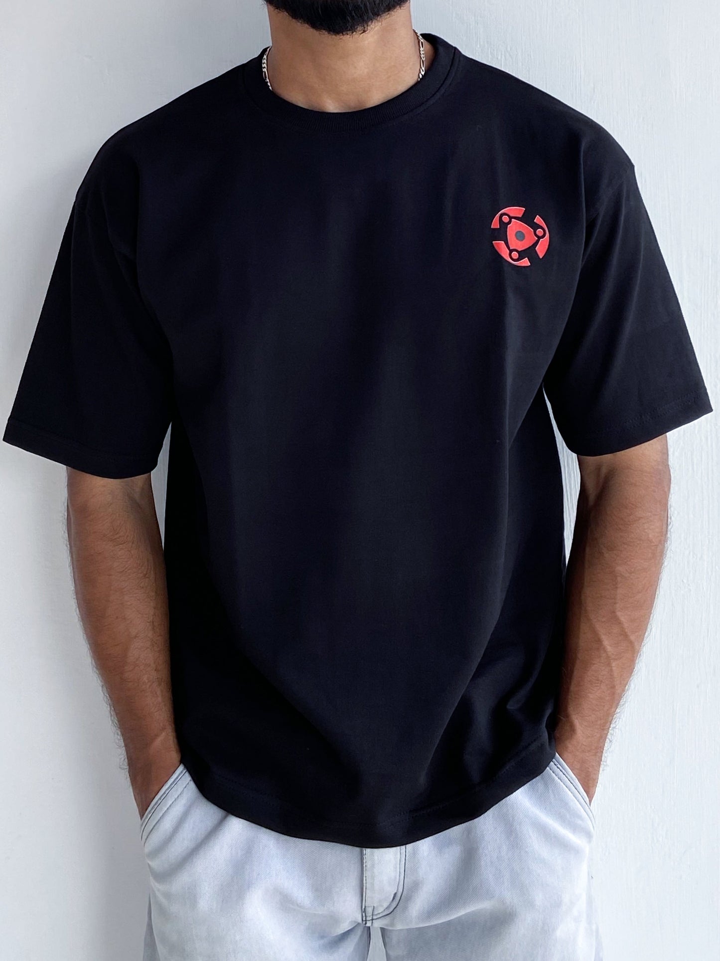 Madara Uchiha Oversized Tshirt Black - outwearo