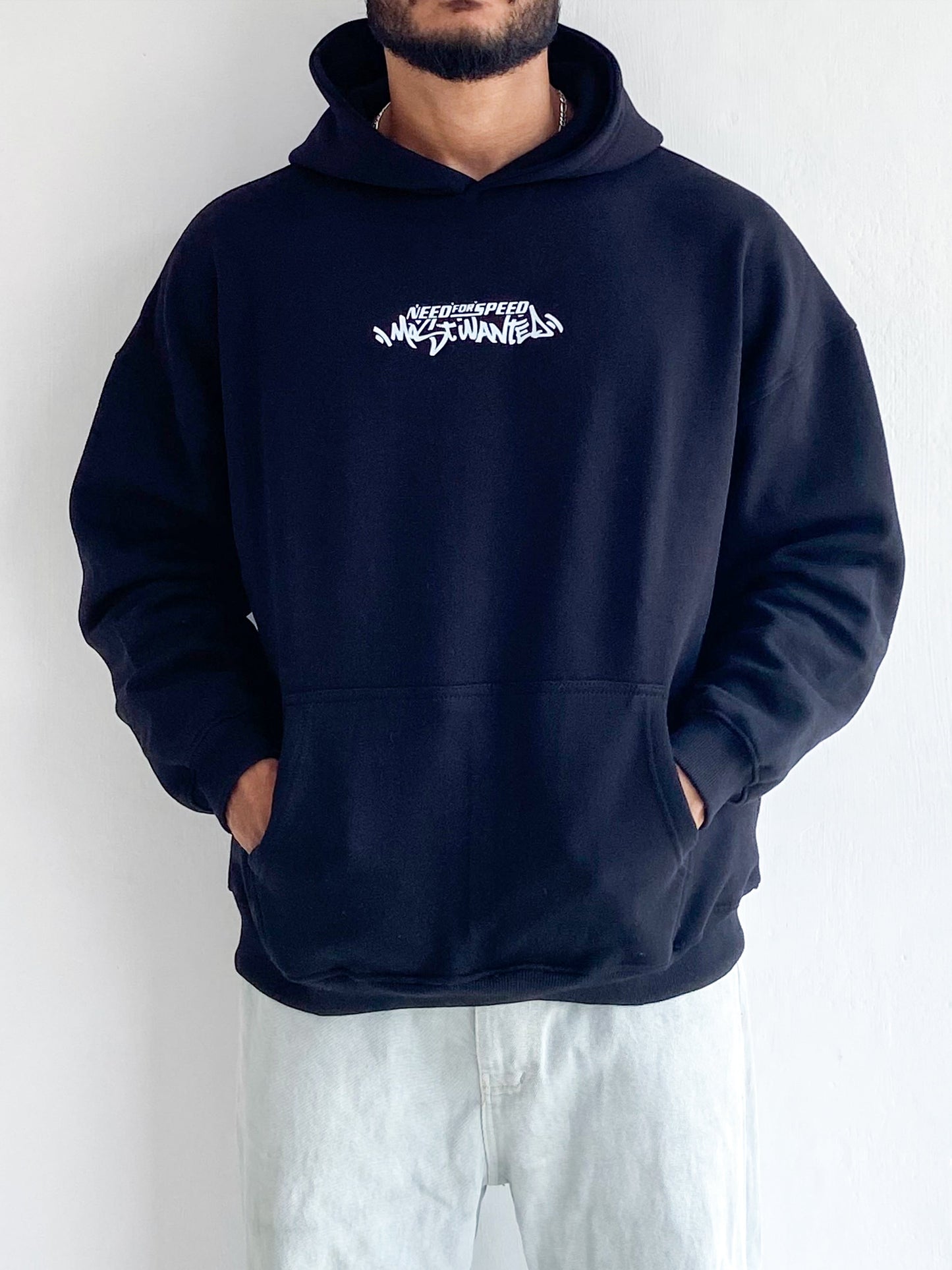 NFS Oversized Hoodie Black - outwearo