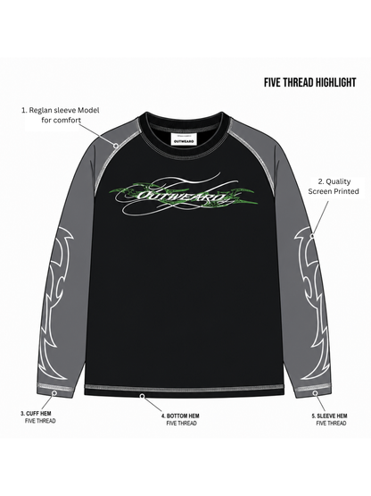Fivethread Reglan sleeve Full sleeve Black