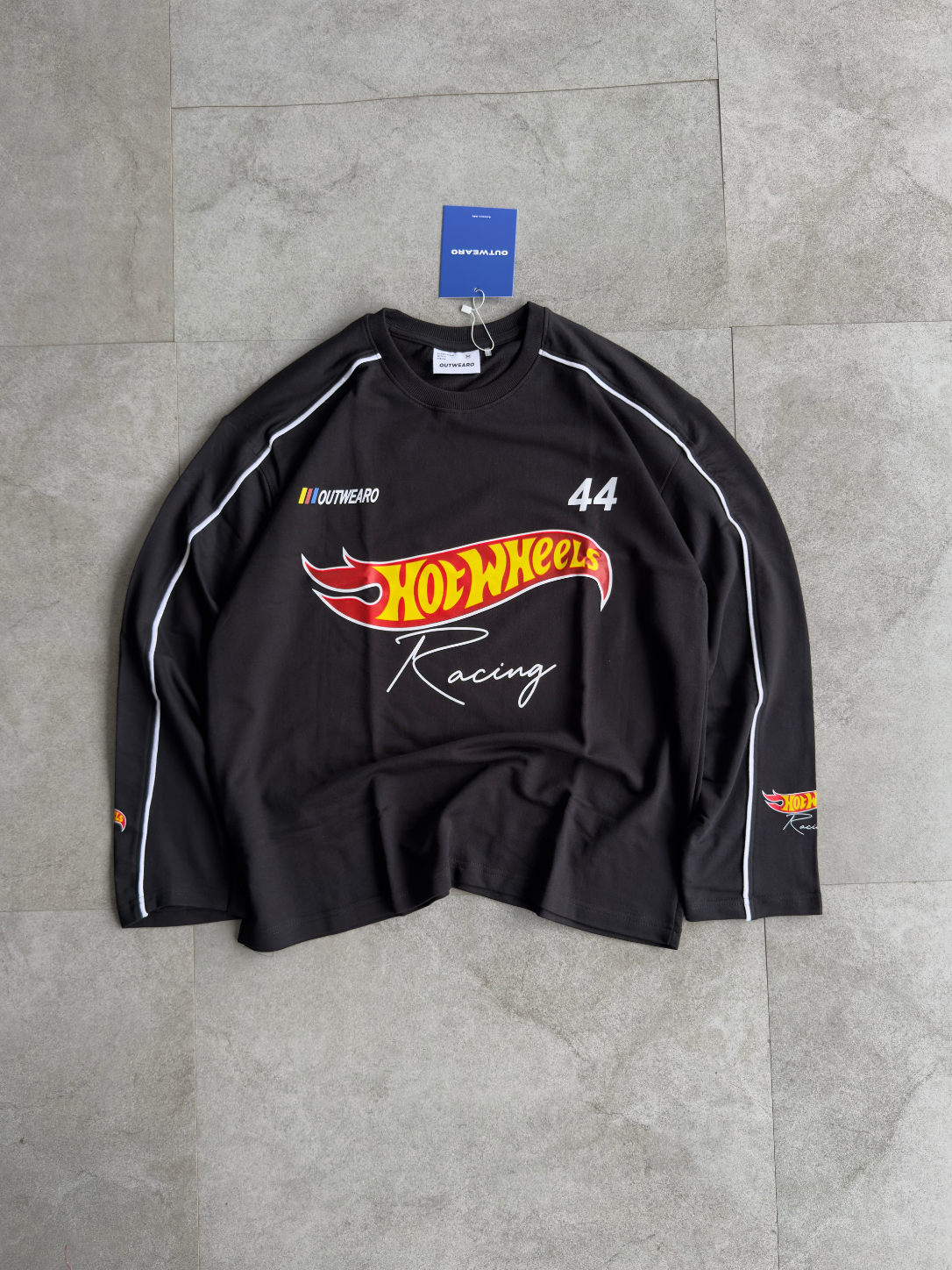 Hotwheels Piping Full sleeve Black