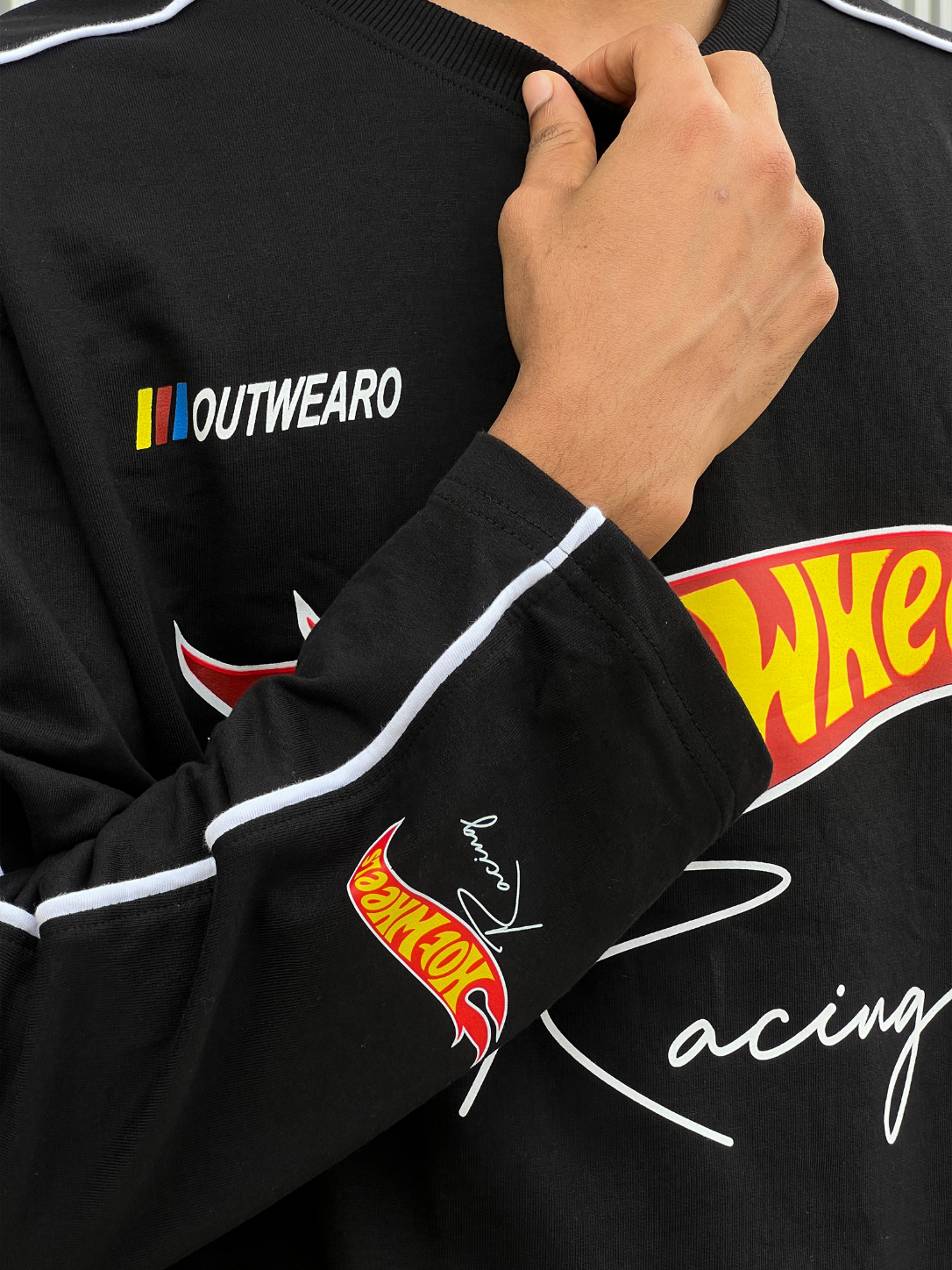 Hotwheels Piping Full sleeve Black