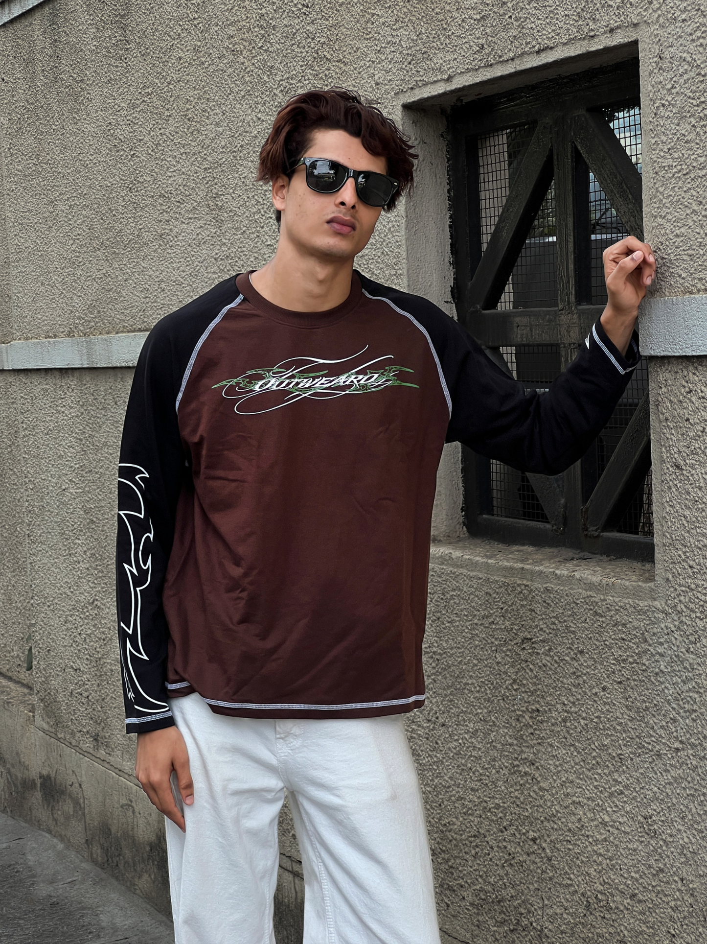 Fivethread Reglan sleeve Full sleeve brown