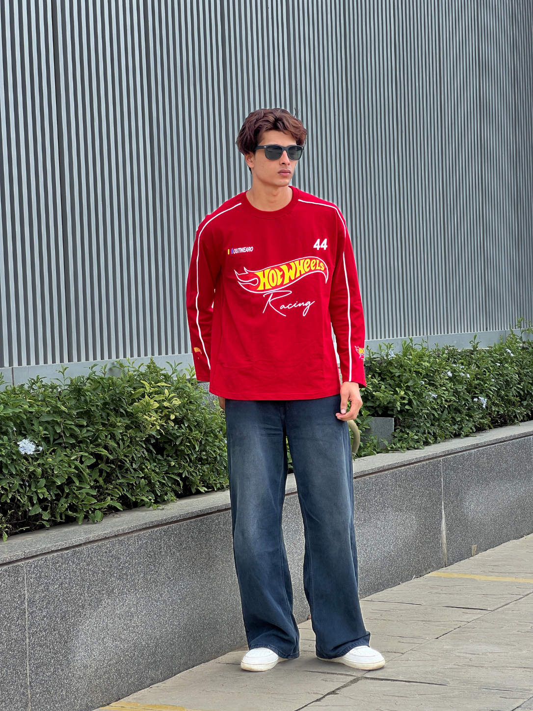 Hotwheels Piping Full sleeve RED