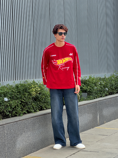 Hotwheels Piping Full sleeve RED