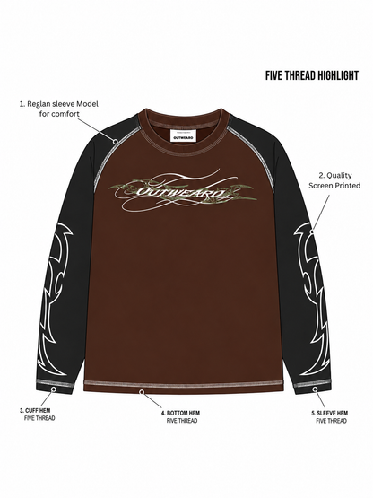Fivethread Reglan sleeve Full sleeve brown