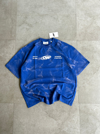 Acid wash tshirt blue