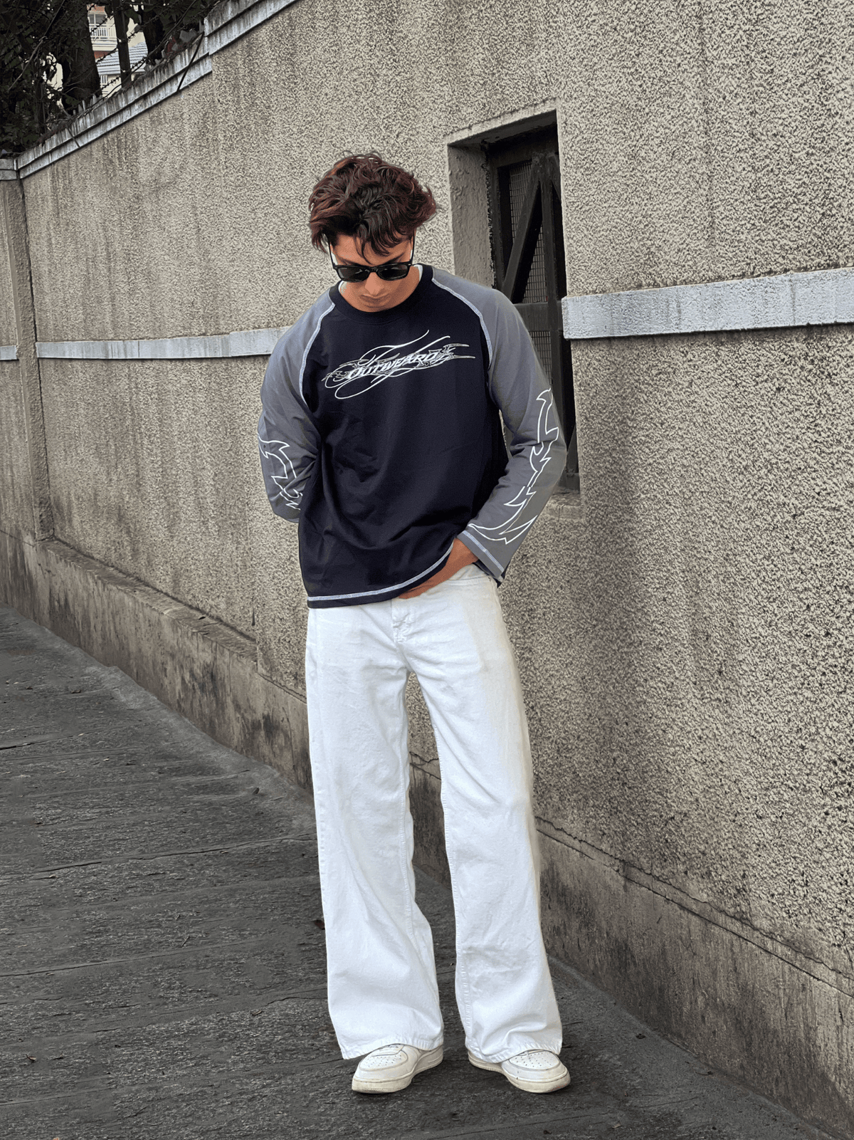 Fivethread Reglan sleeve Full sleeve Black - outwearo