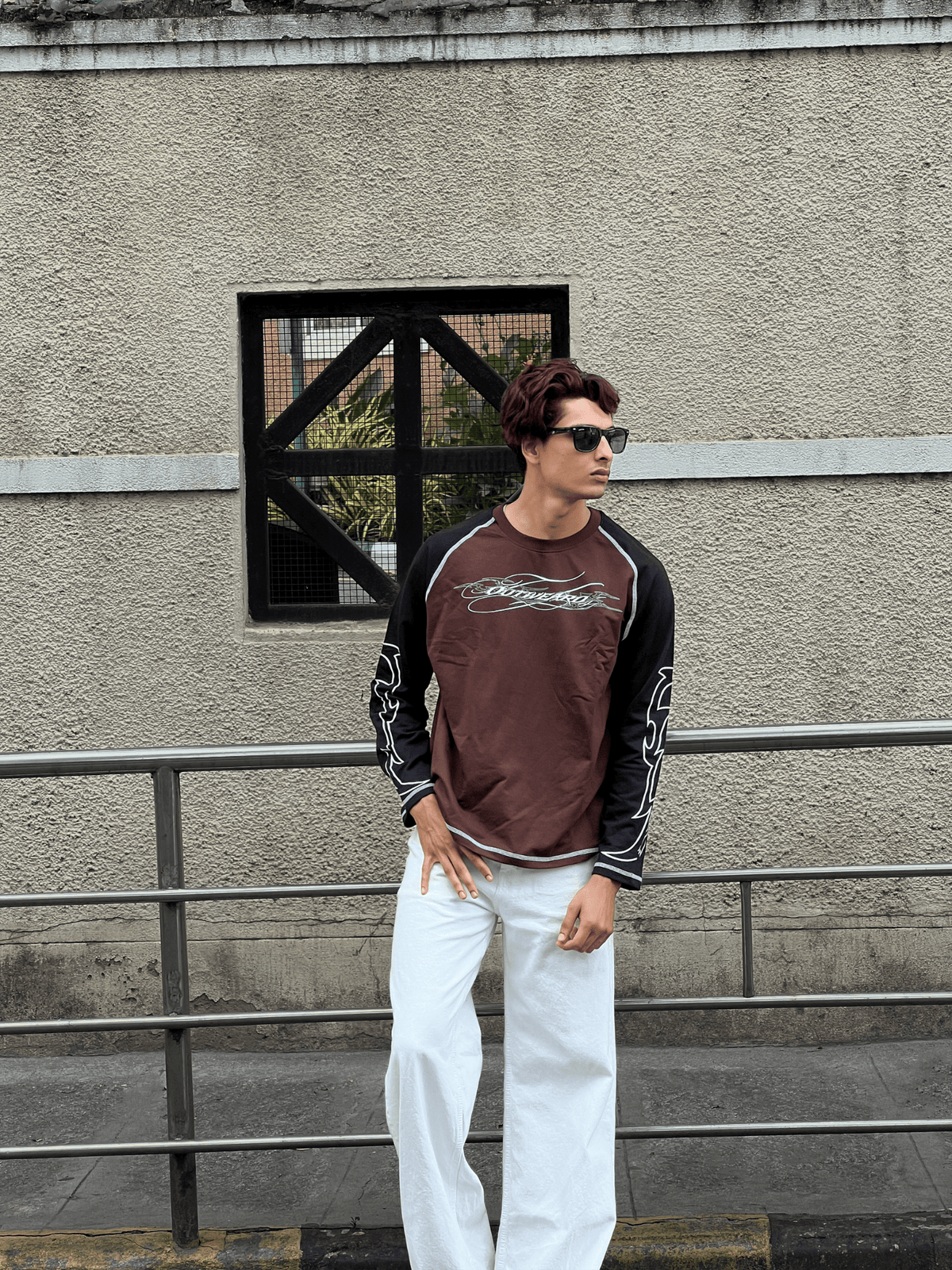 Fivethread Reglan sleeve Full sleeve brown - outwearo