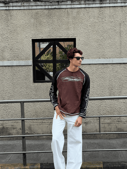 Fivethread Reglan sleeve Full sleeve brown - outwearo