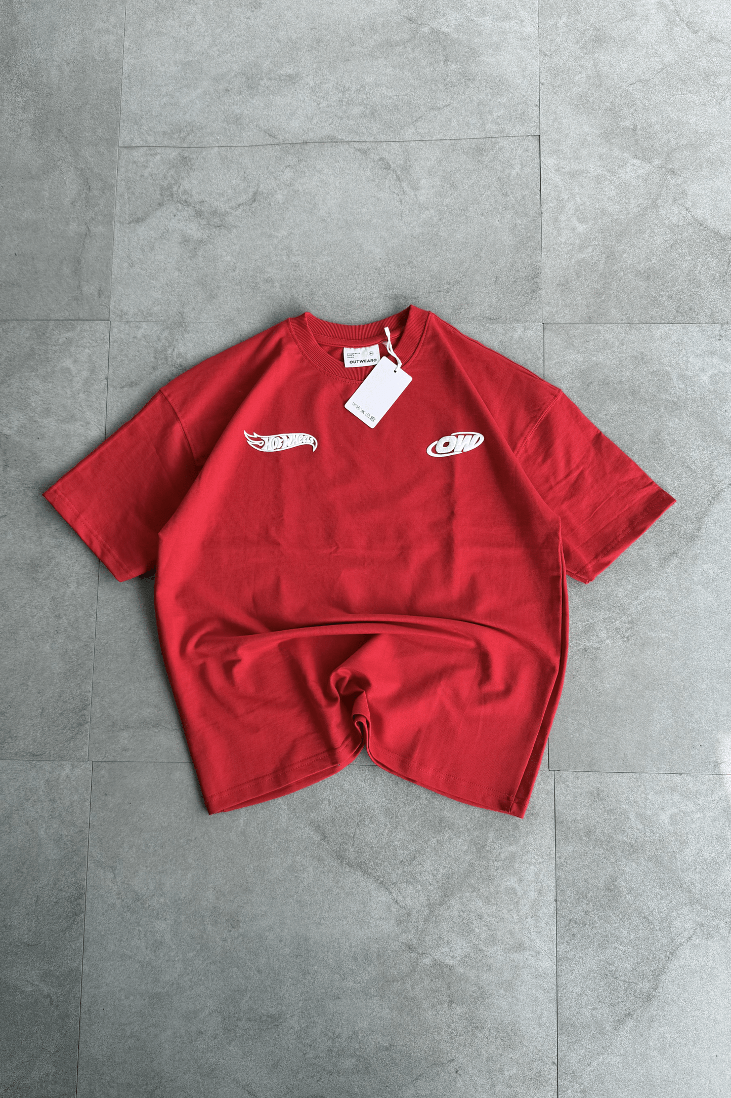 Hotwheels Oversized tshirt RED - outwearo