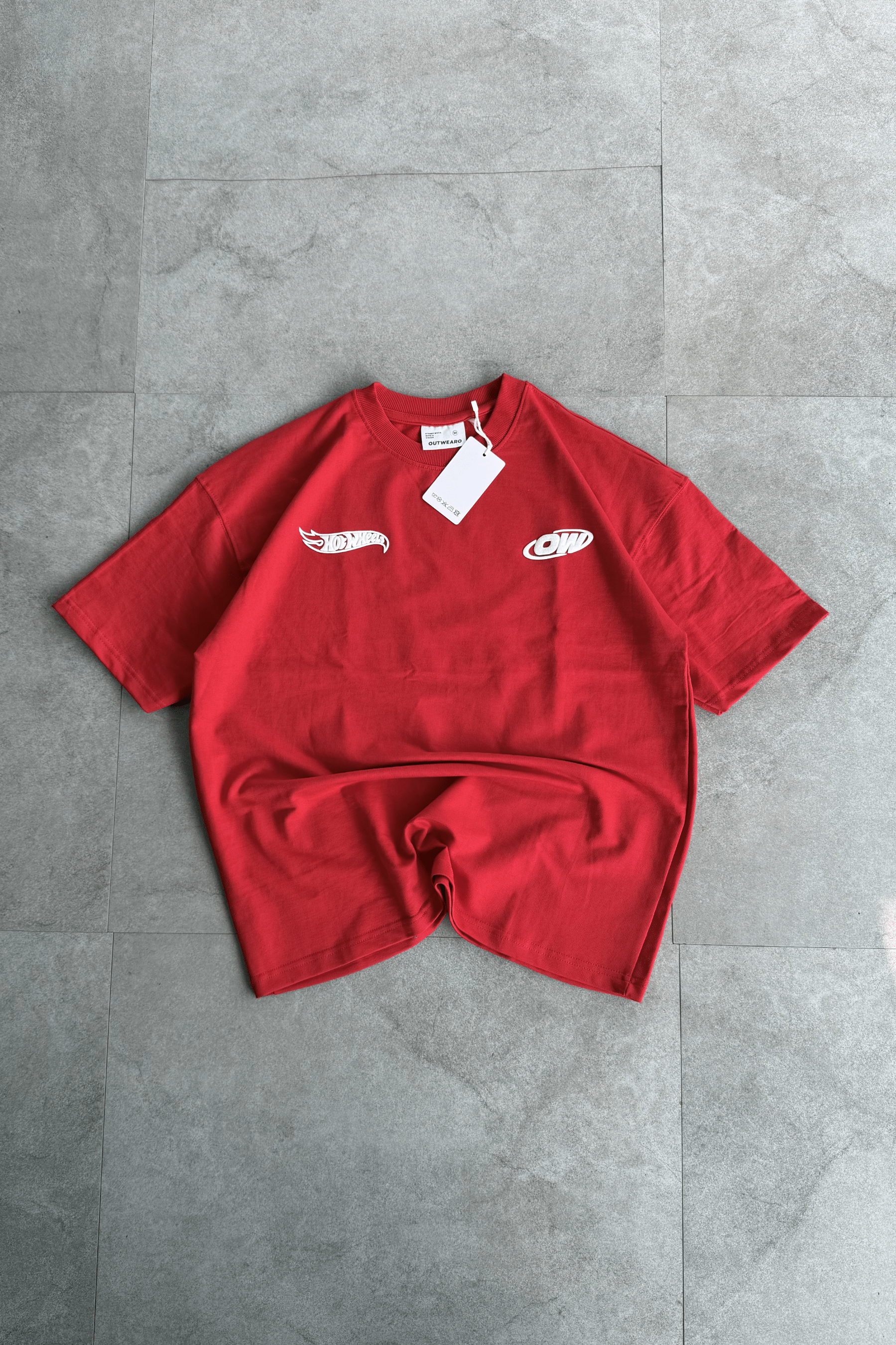Hotwheels Oversized tshirt RED - outwearo