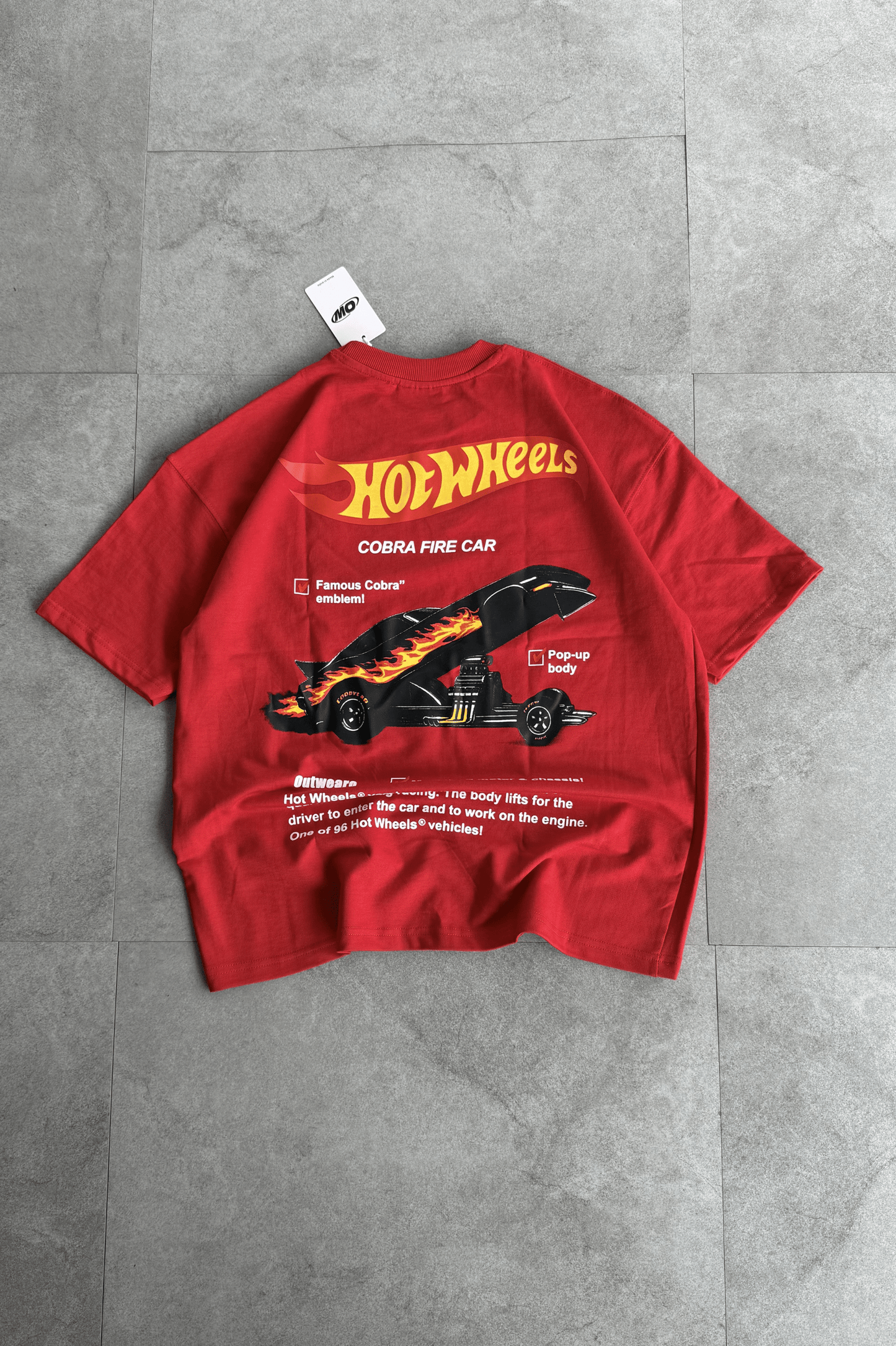 Hotwheels Oversized tshirt RED - outwearo