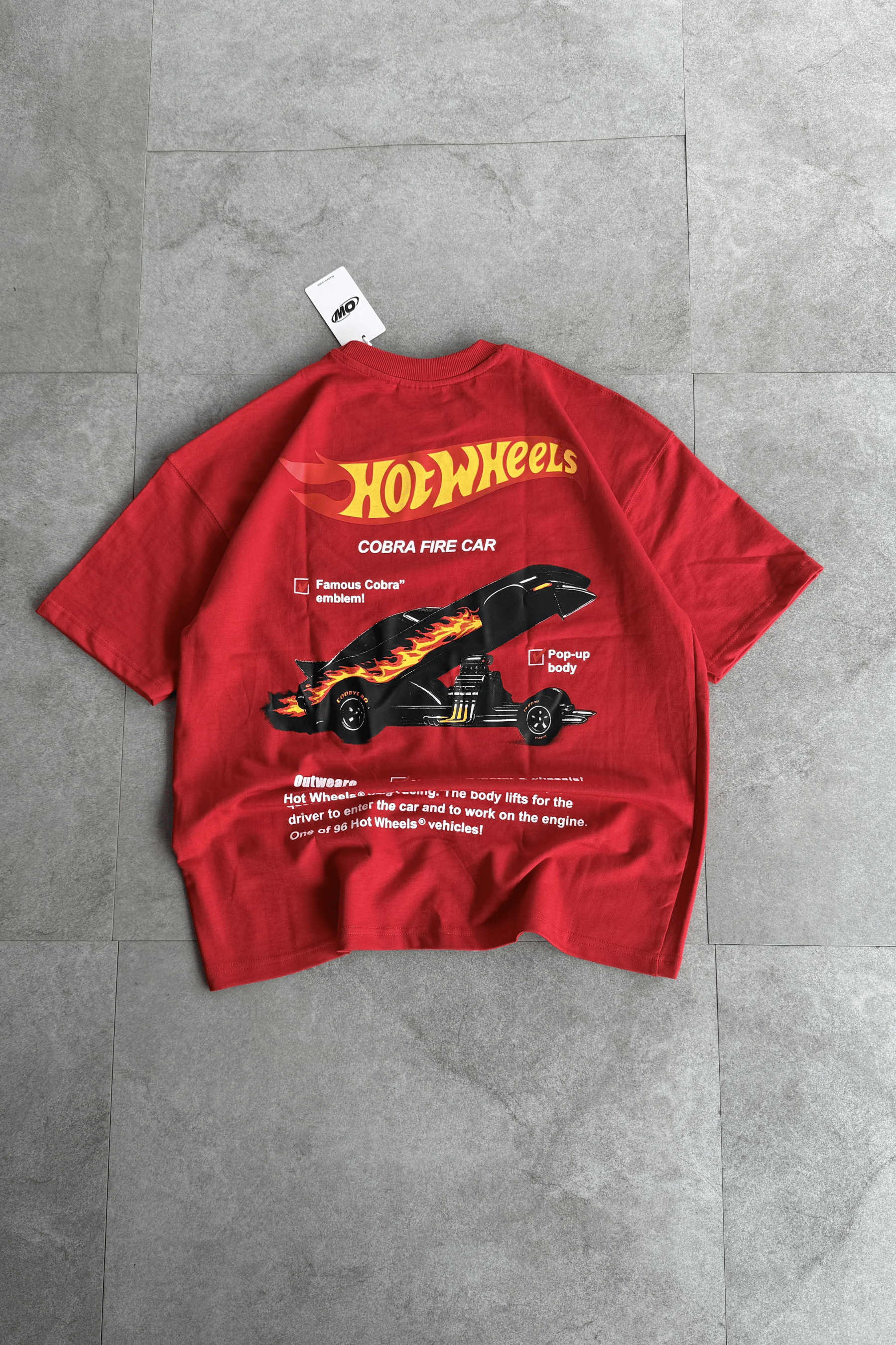 Hotwheels Oversized tshirt RED - outwearo