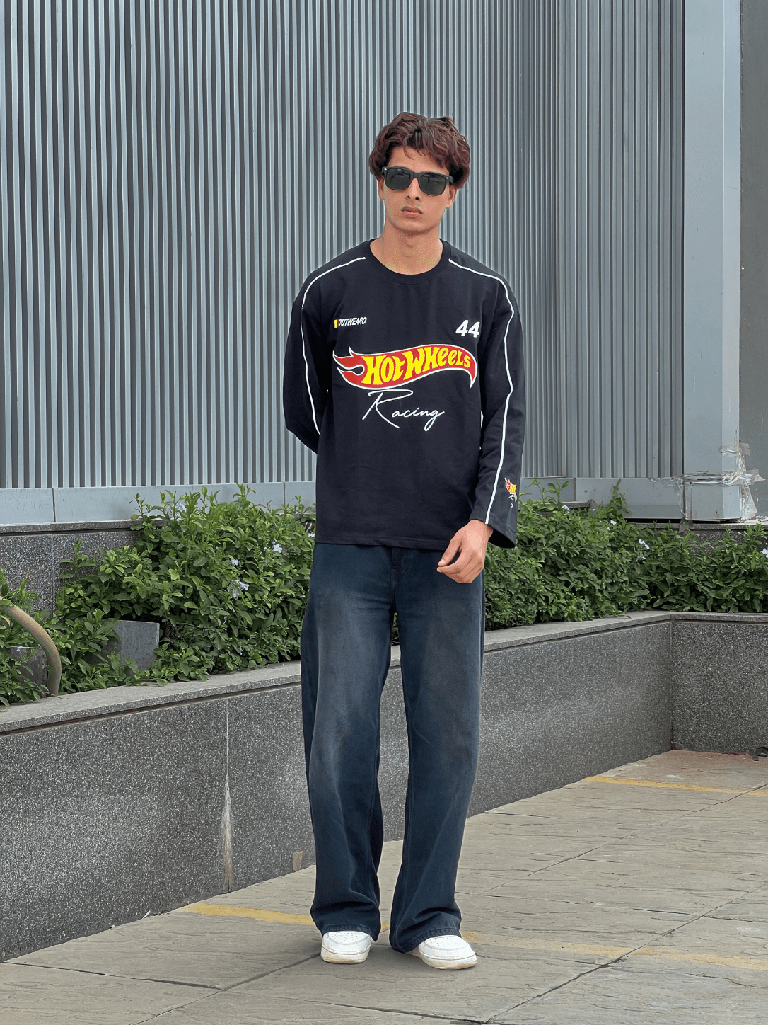 Hotwheels Piping Full sleeve Black - outwearo