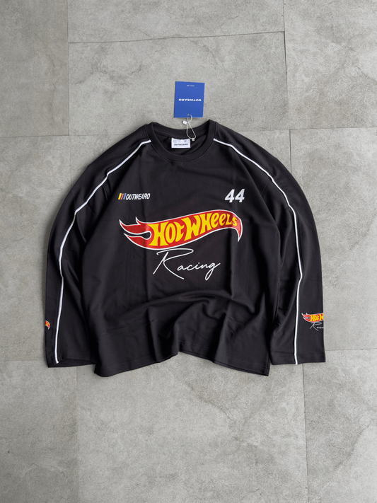 Hotwheels Piping Full sleeve Black - outwearo