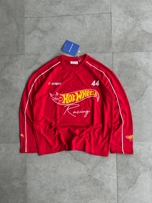 Hotwheels Piping Full sleeve RED - outwearo