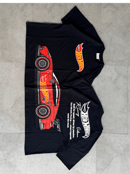 Hotwheels Side Car Design tshirt Black - outwearo