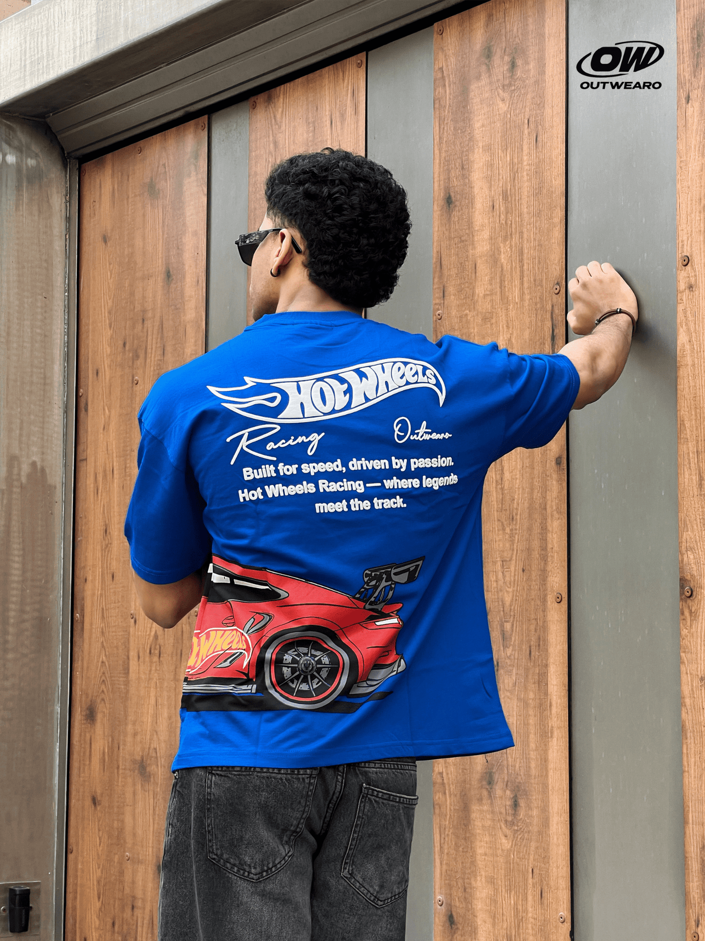 Hotwheels Side Car Design tshirt Royal blue - outwearo