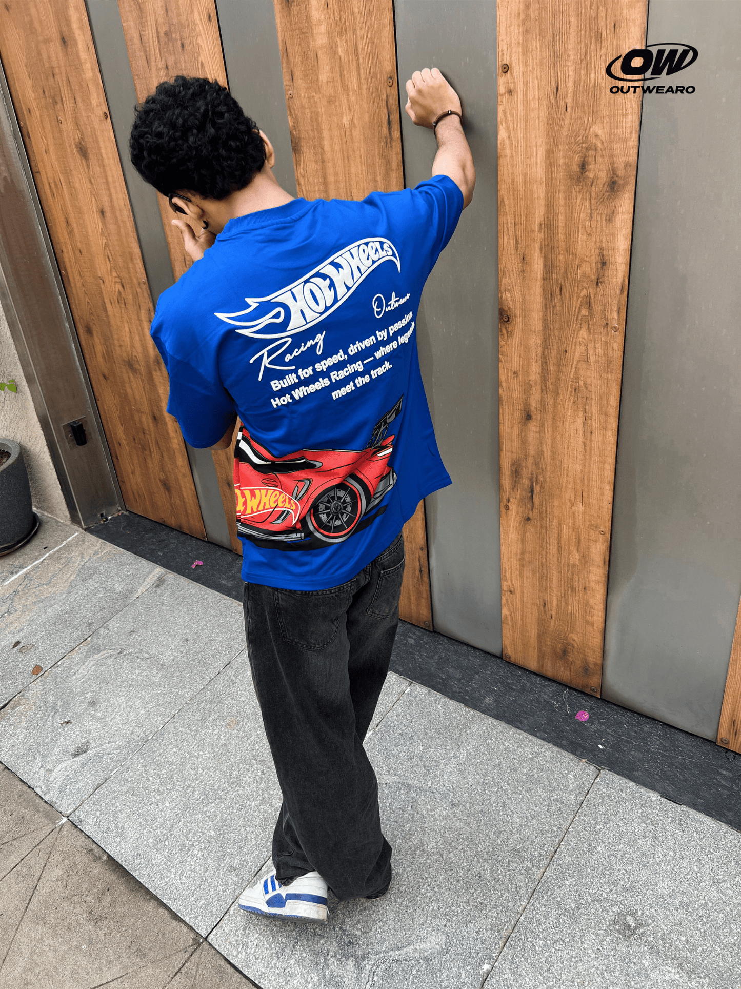 Hotwheels Side Car Design tshirt Royal blue - outwearo