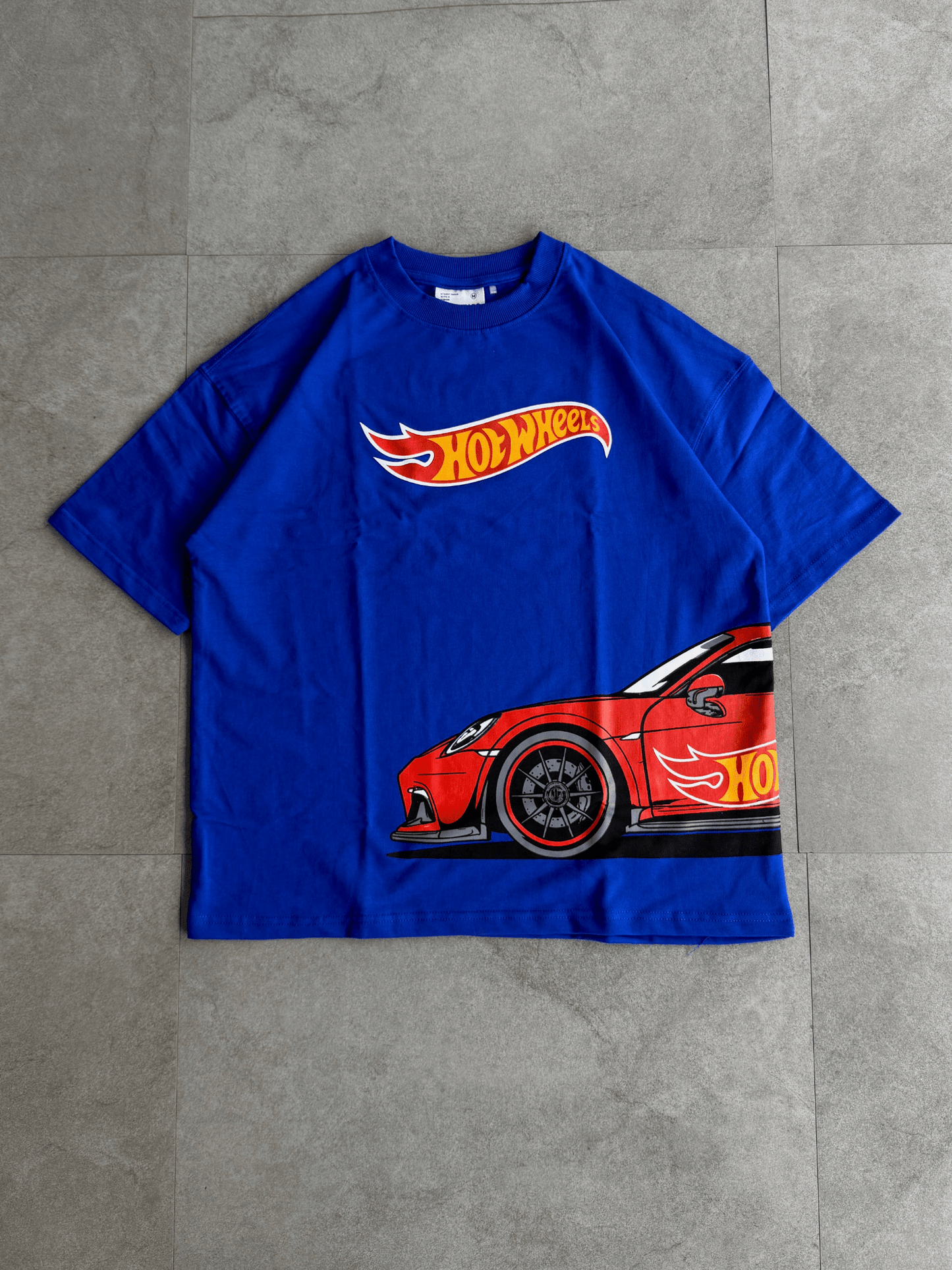 Hotwheels Side Car Design tshirt Royal blue - outwearo