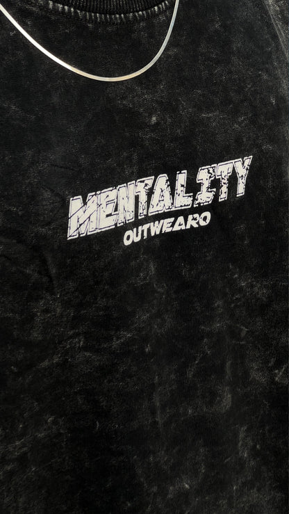 Oversized acide wash Vintage Car Mentality black - outwearo