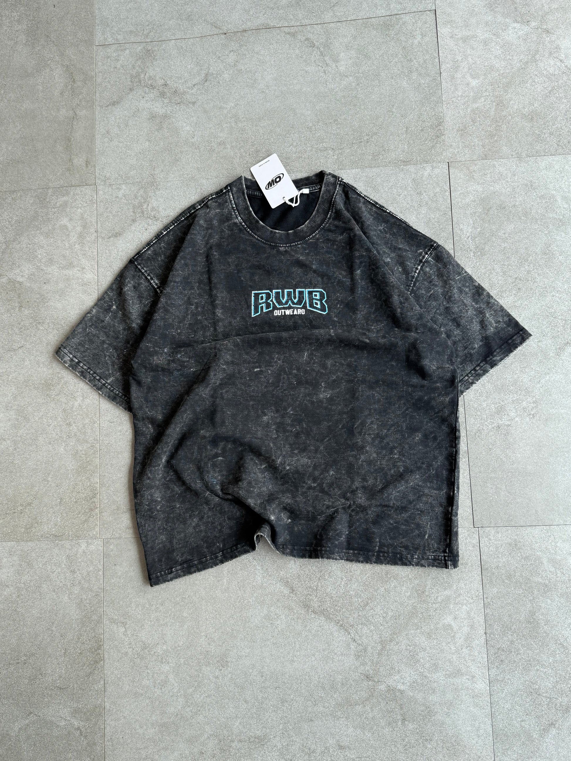 Oversized acide wash Vintage Car RWD black - outwearo