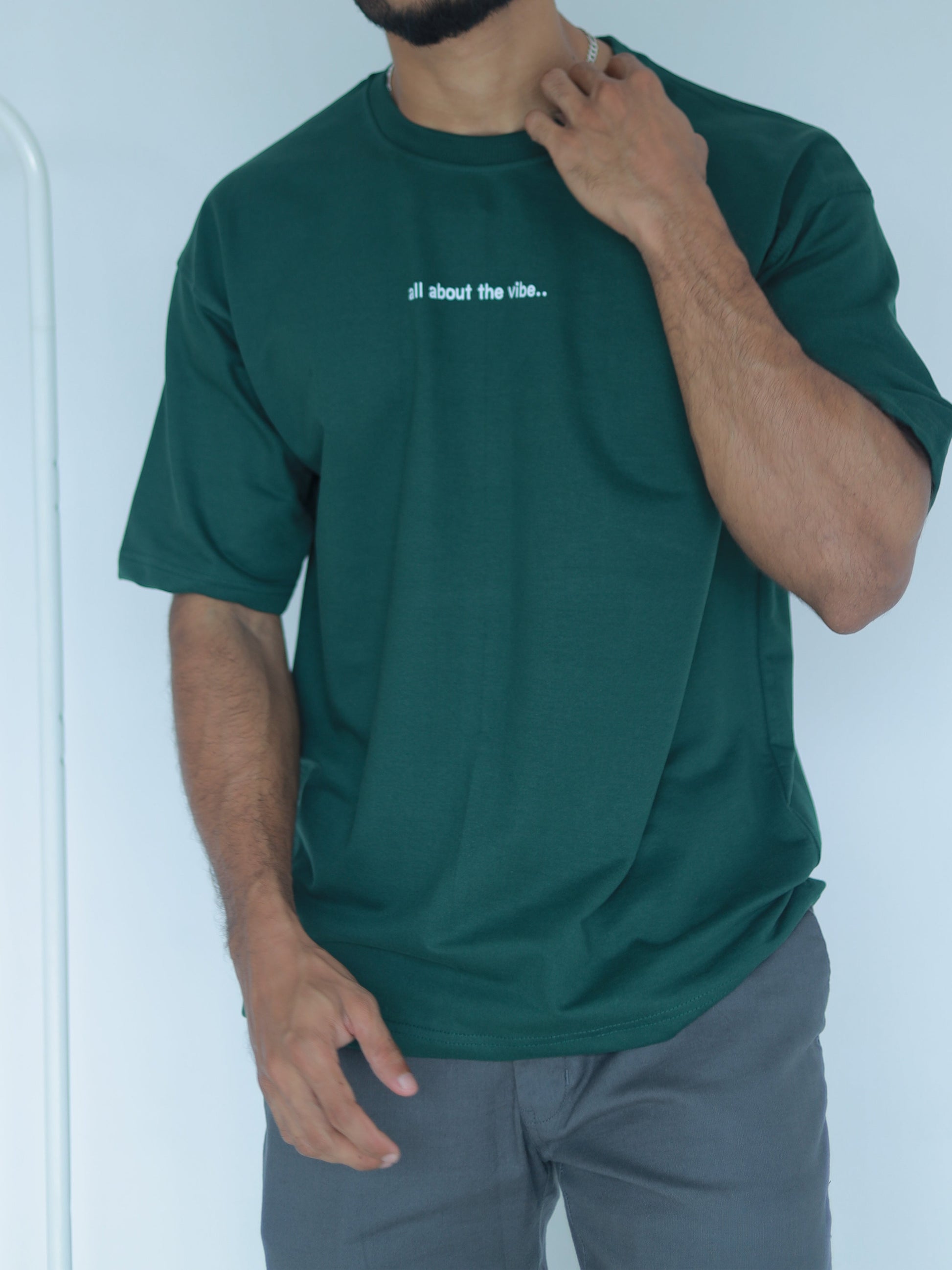 FIvesleeve Standard Tshirt Dark Green - outwearo