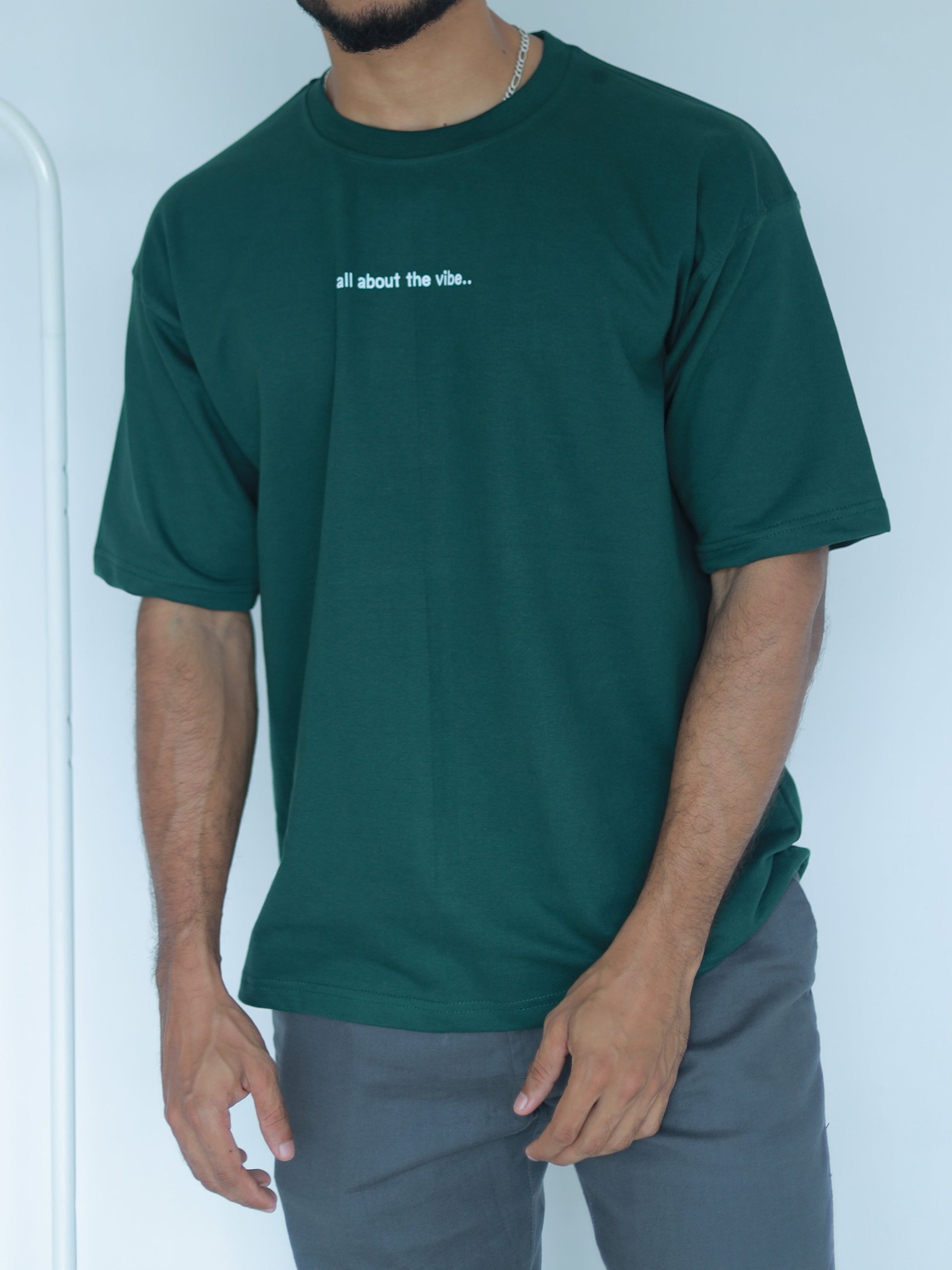 FIvesleeve Standard Tshirt Dark Green - outwearo