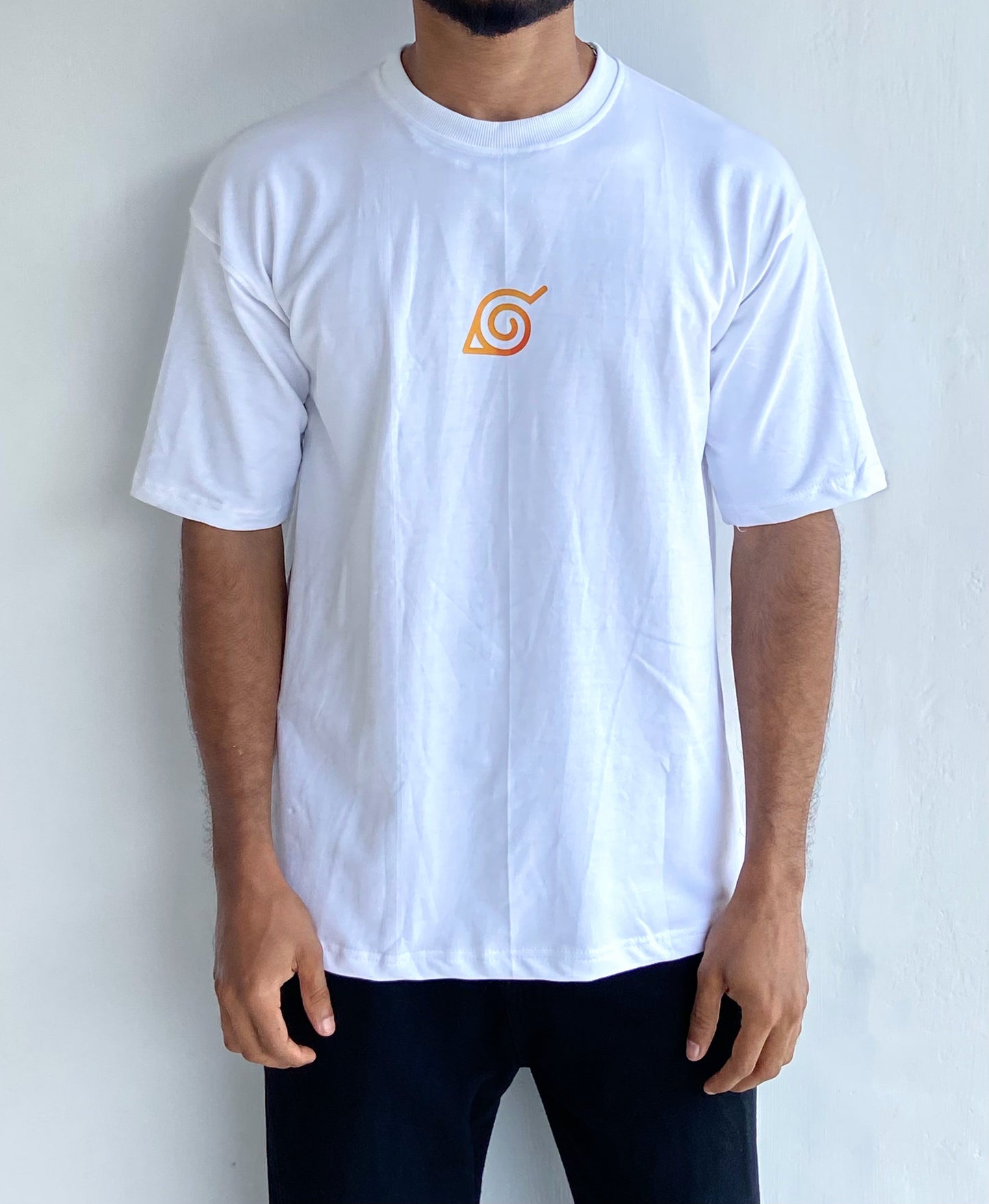 Naruto Anime Oversize Tshirt White - outwearo