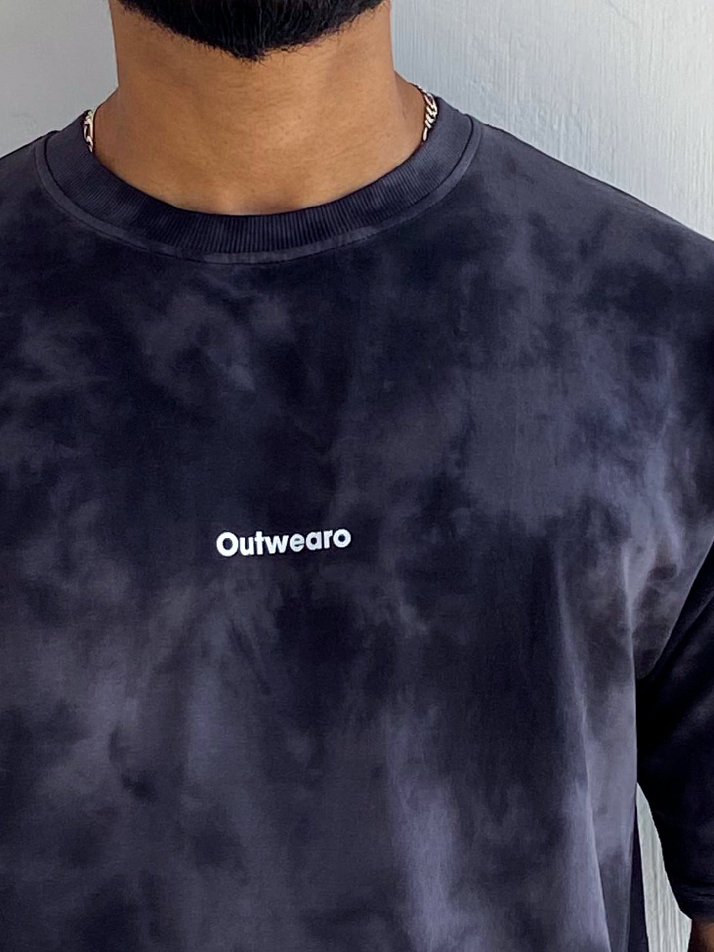 Purple & Black Tie Dye Oversized T shirt - outwearo